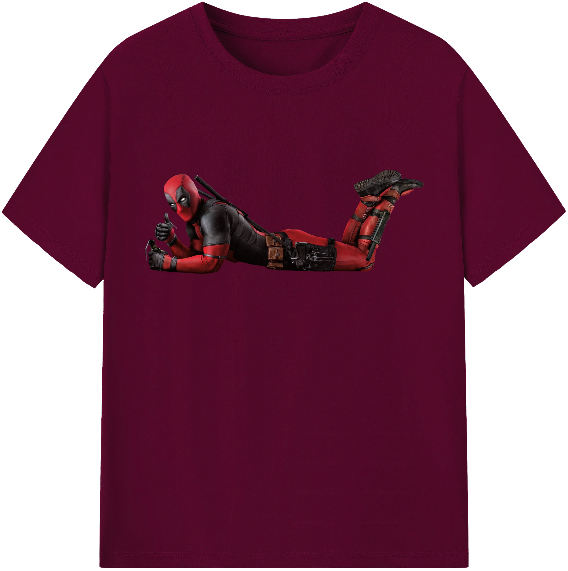 （画像用） Deadpool デッドプール レディースカジュアルプリントTシャツ（綿100％）